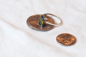 Gemstone Hunting Peridot Ring