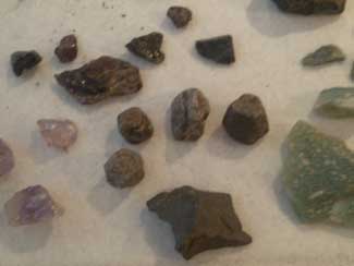 Rubies, sapphires, and hematite