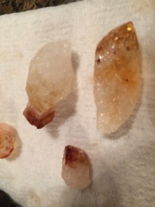 Citrines from the creek