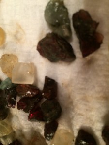 Garnets from the creek