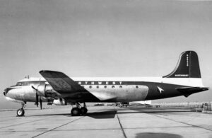Douglas DC-4 similar to the aircraft used for Northwest Flight 4422 that crashed in Alaska