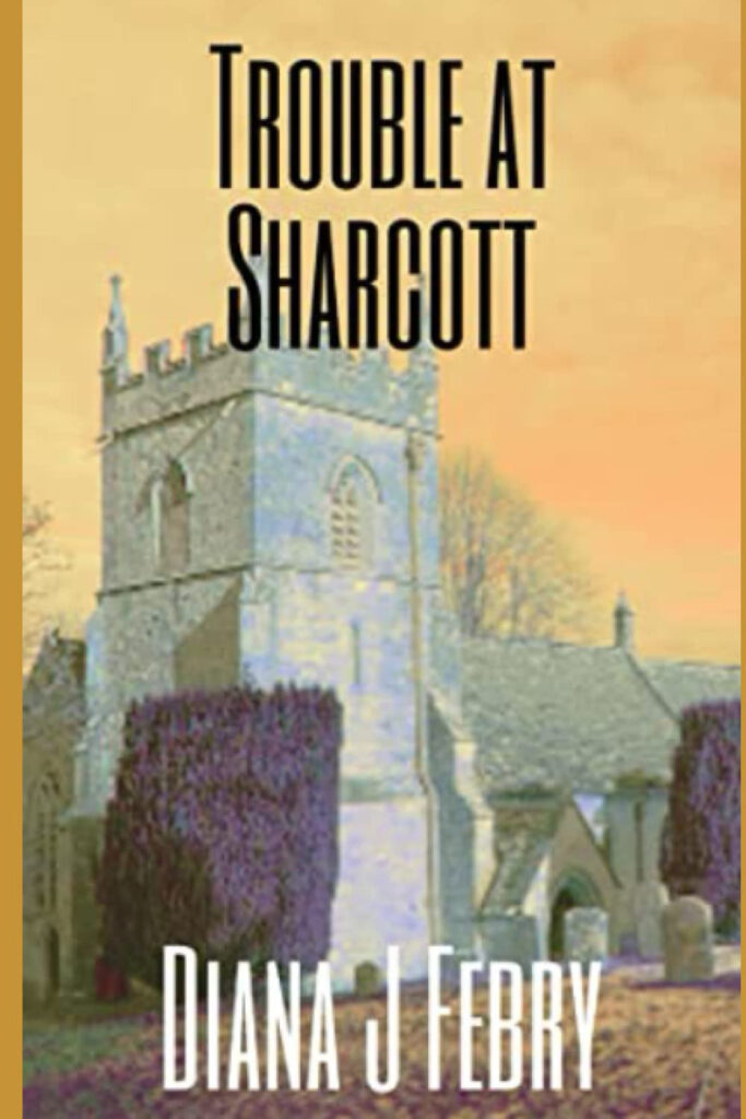 Book Cover of Trouble at Sharcott by Diana J Febry